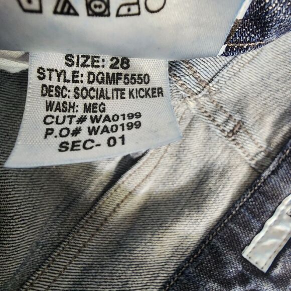 Joes Jeans Size 28 Womens Blue Denim Cropped Low Rise Socialite Kicker Meg - Picture 14 of 14